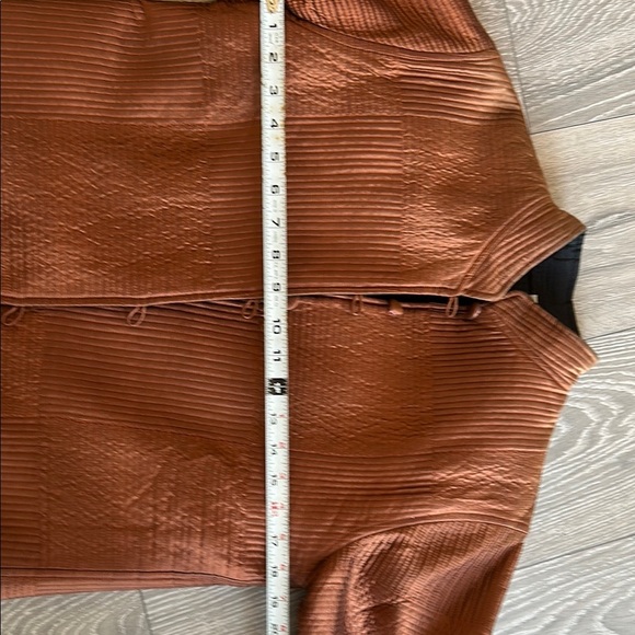 Copper Quilted Blazer and tee - Picture 10 of 12